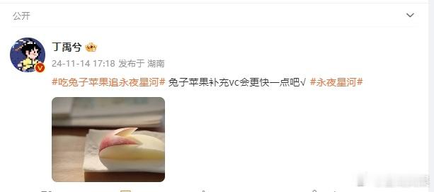 丁禹兮吃兔子苹果追永夜星河  丁禹兮吃兔子苹果补充vc 丁禹兮吃兔子苹果追永夜星