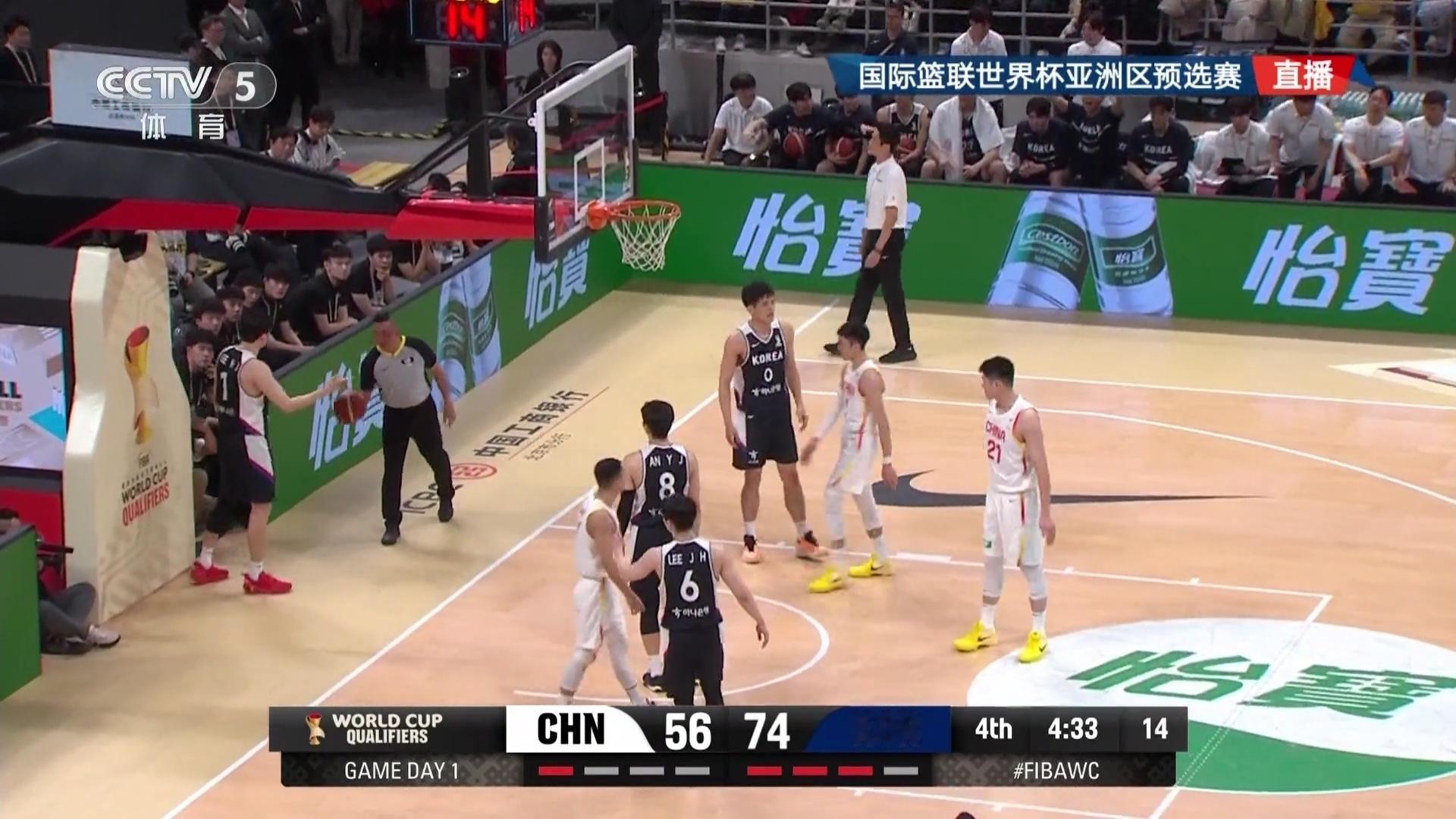 男篮世预赛中国男篮vs韩国男篮很久没看中国男篮比赛了，现在男篮打不赢韩国是不是很