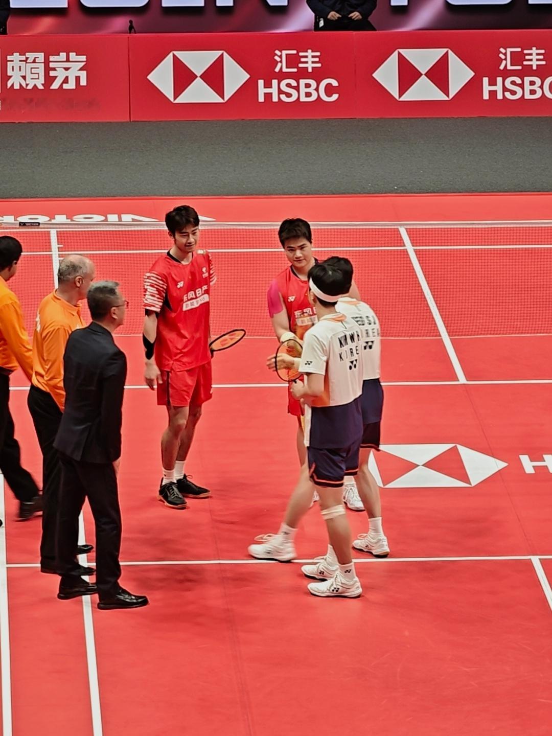 马上开始男双决赛：梁伟铿/王昶🇨🇳 vs 🇰🇷金元浩/徐承宰 决胜杭州胜