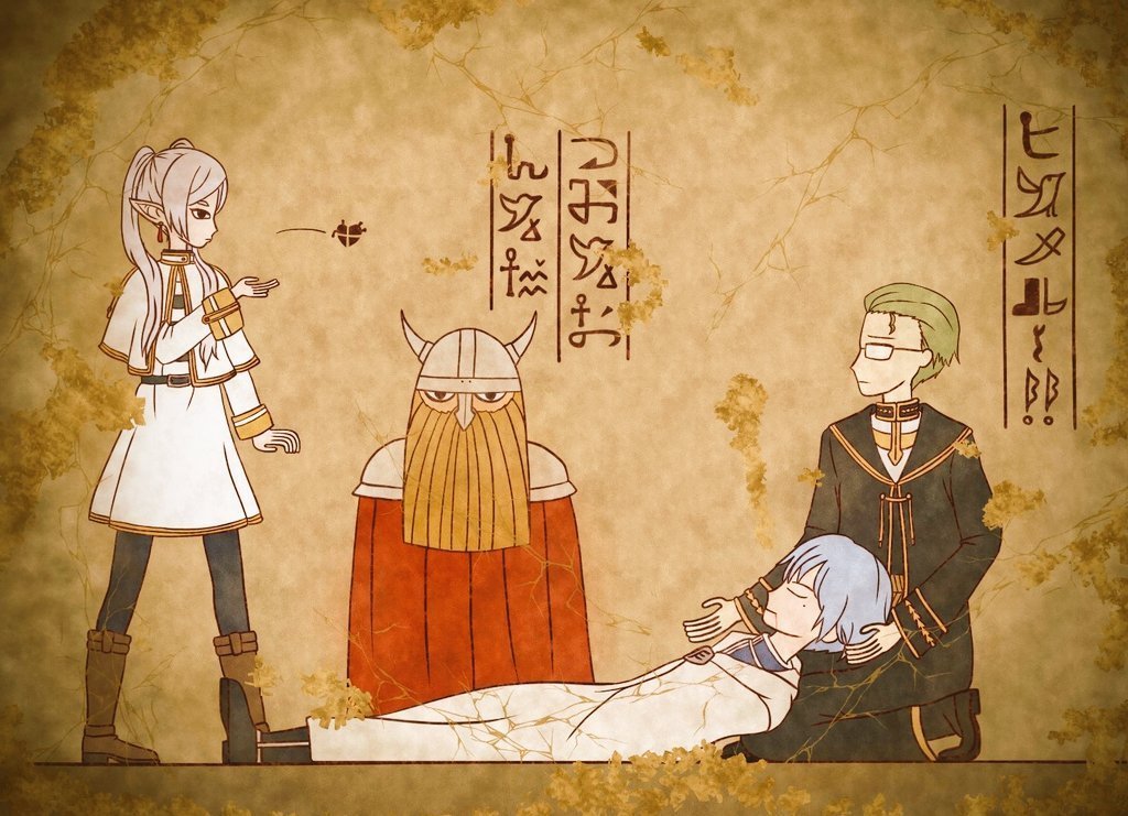 #葬送的芙莉莲# 有种埃及壁画的感觉 (x:xaqwsx) ​​​
