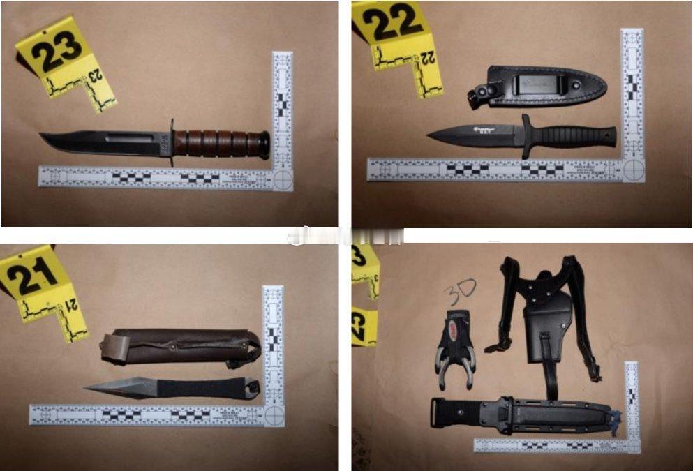 白宫记协晚宴枪手携带武器曝光 美国司法部公布的图片显示，白宫枪击案嫌疑人科尔·艾