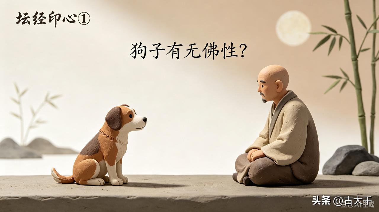 坛经印心①｜狗子有无佛性？

六祖惠能在示寂前传了一套说法的心法，叫“出语尽双，