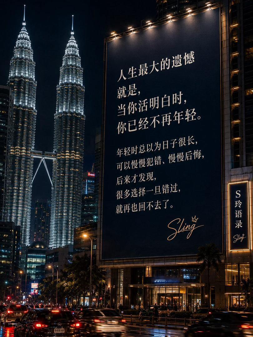 每个人的人生都有两条路，一条用心走，叫做梦想；一条用脚走，叫做现实。心走得太慢，
