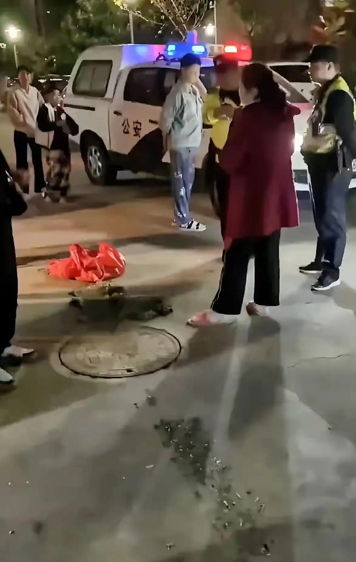 “变相冒坏水！”江苏一女子拎着一袋子肉馅走到路中央，随手放下了肉馅，人却走到了路