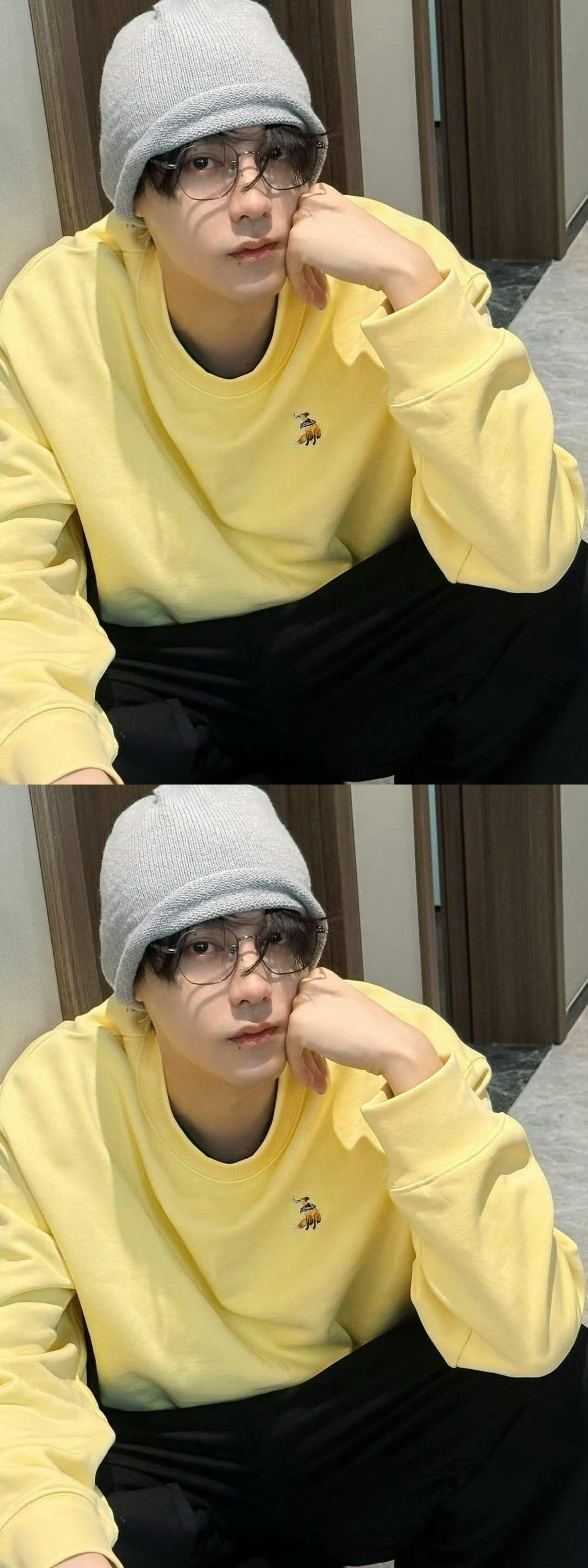 田栩宁穿柠檬黄照ins营业田栩宁ins更新营业 冷帽柠檬黄系列还有 清新阳光又帅