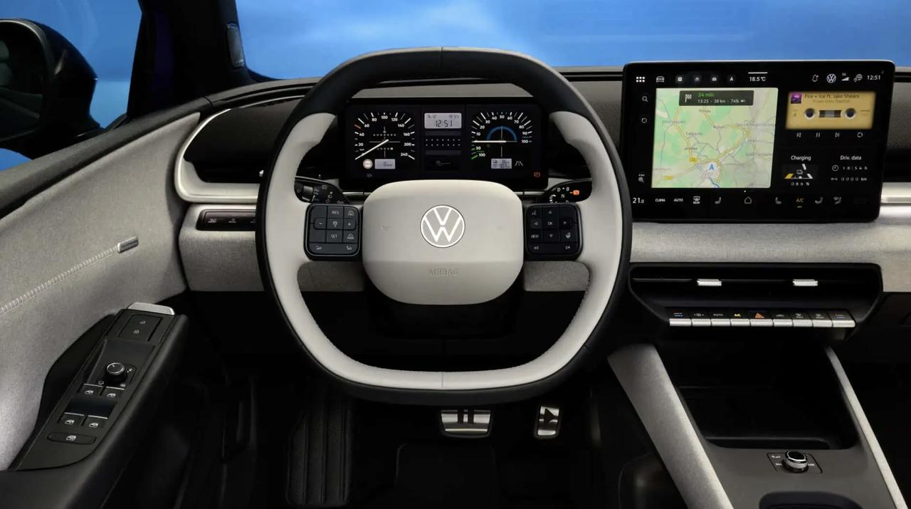 大众电动车新趋势：大屏还在，按钮更多
今年4月大众纯电新车ID.Polo将在欧洲