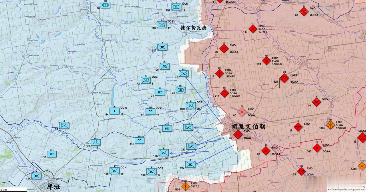 胡里艾伯勒之战结束，俄军解放胡里艾伯勒，乌军第106国土防卫旅成功突围向西转进
