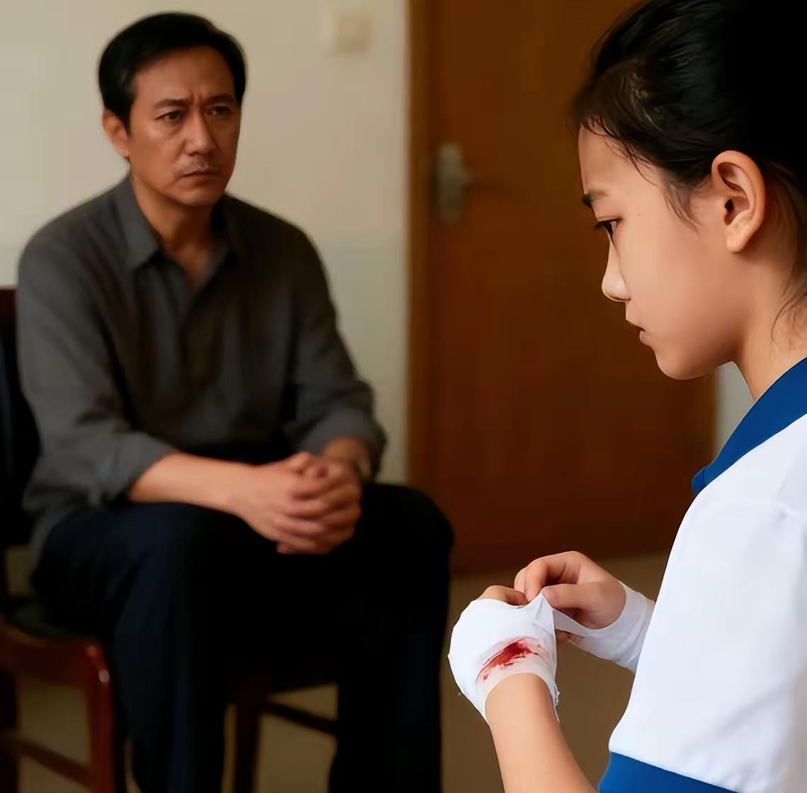 后妈生了弟弟，爸爸不让我继续读书，于是我去了姑姑家，姑父说：“想读书可以，你得答