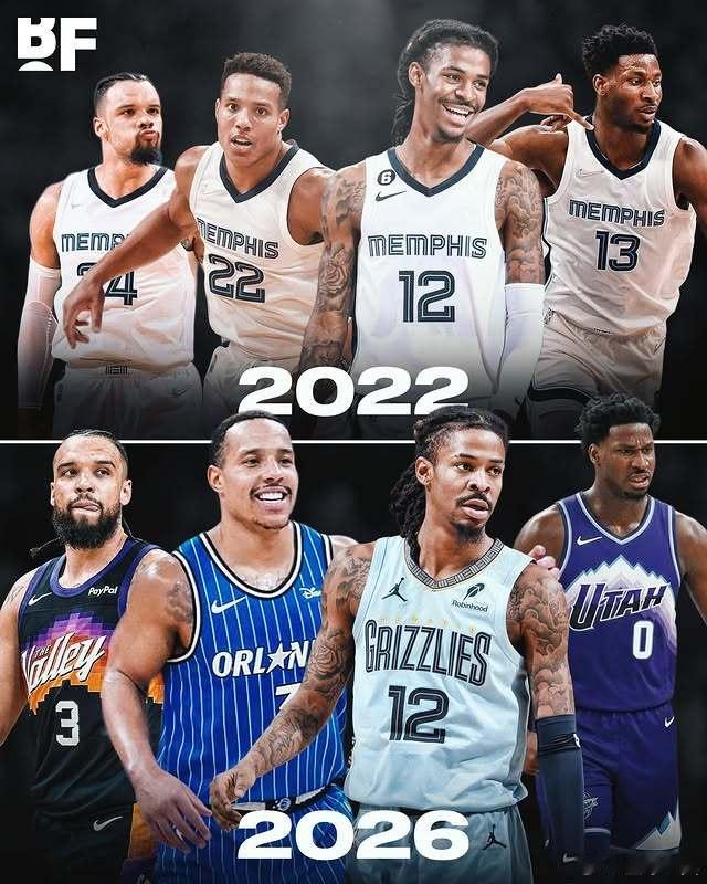 小贾伦杰克逊被交易至爵士  2021-22赛季的灰熊曾豪取56胜，高居西部第二。