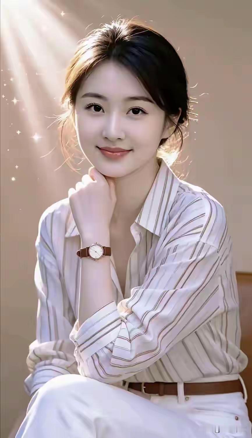 阳光洒落，温柔微笑，元气满满的一天从这里开始！🌞😊