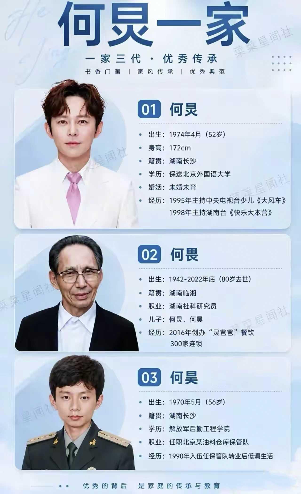 一门三杰！
