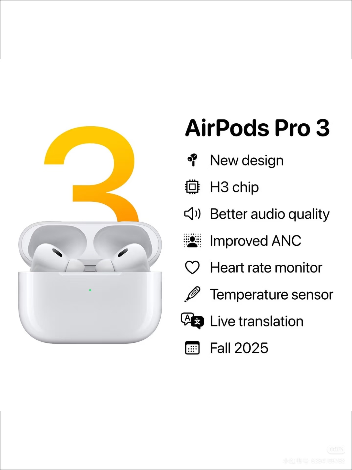 AirPodsPro3升级曝光好好好，买买买[doge] ​​​