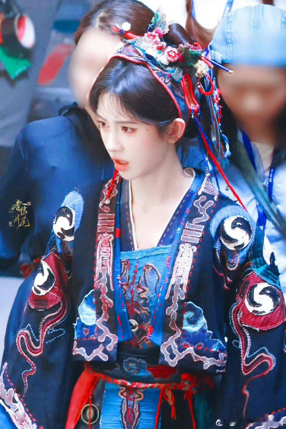 鞠婧祎《来战》最新路透！是可爱又美丽的阿黛宝宝[送花花][送花花][可爱][可爱