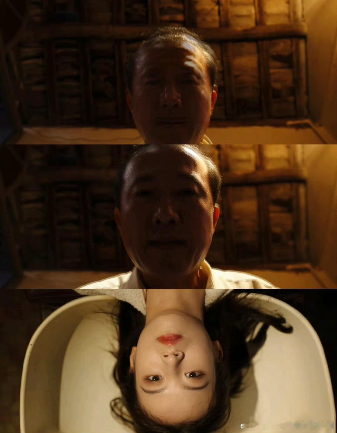  一个镜头拉满生理性恐惧电视剧命悬一生 吴细妹误闯贼窝遭道哥紧盯，仰拍镜头吓出鸡