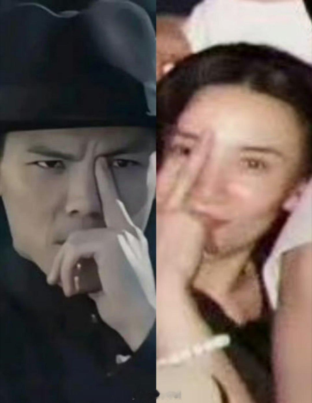 宋佳模仿向佐VOGUE聚会新合照中，宋佳似乎是在模仿向佐的经典动作，以后这个动作