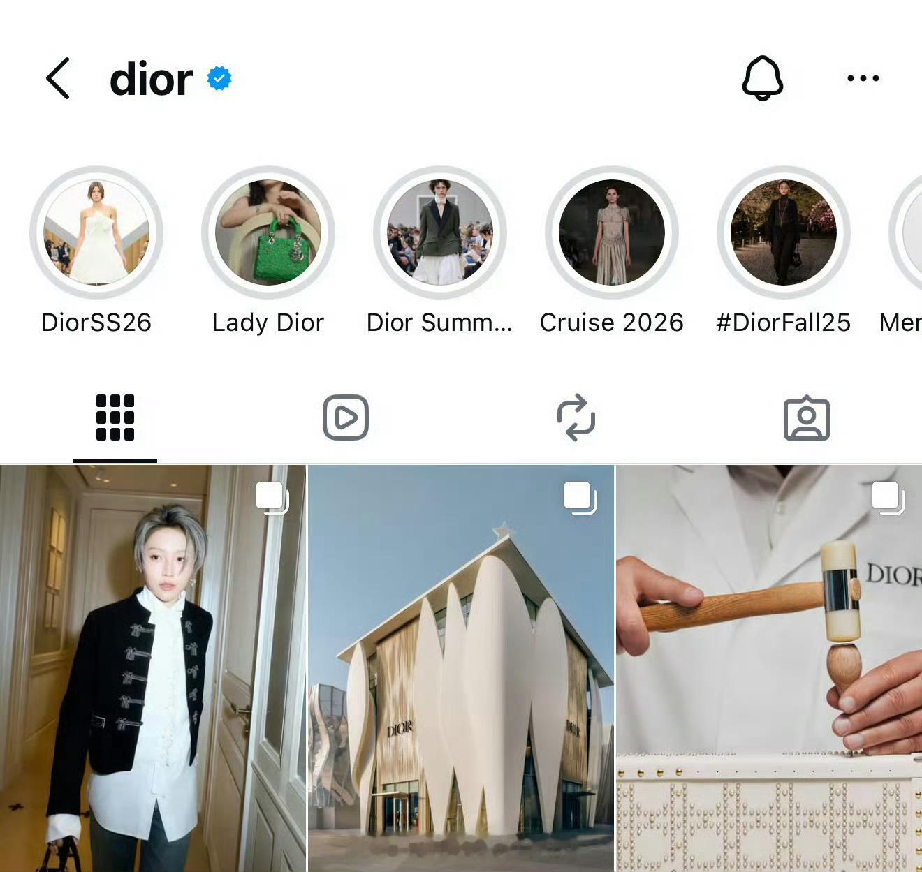 Dior官方外网全平台首发认领刘雨昕 