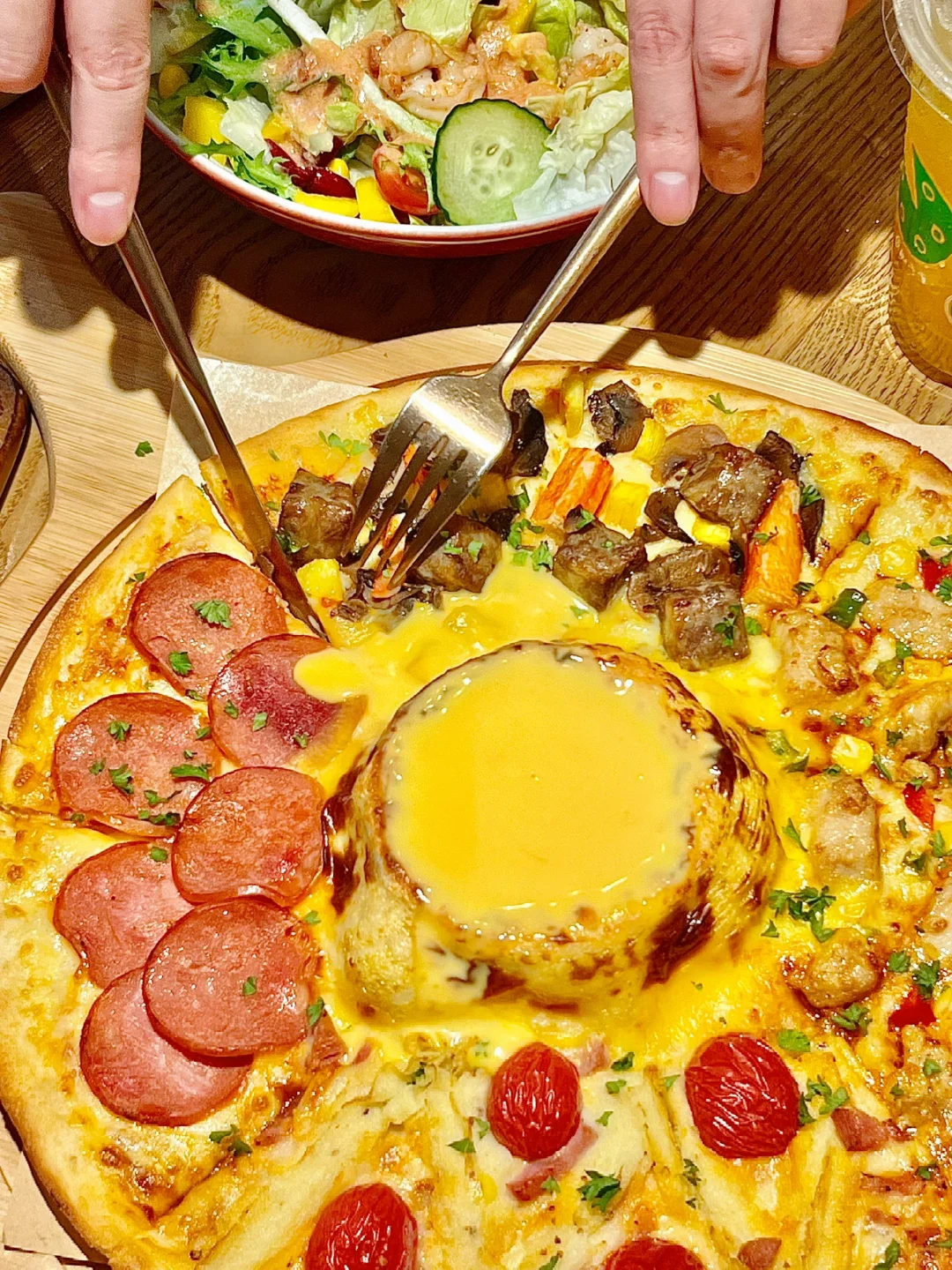 披萨拼盘已经Next level了……