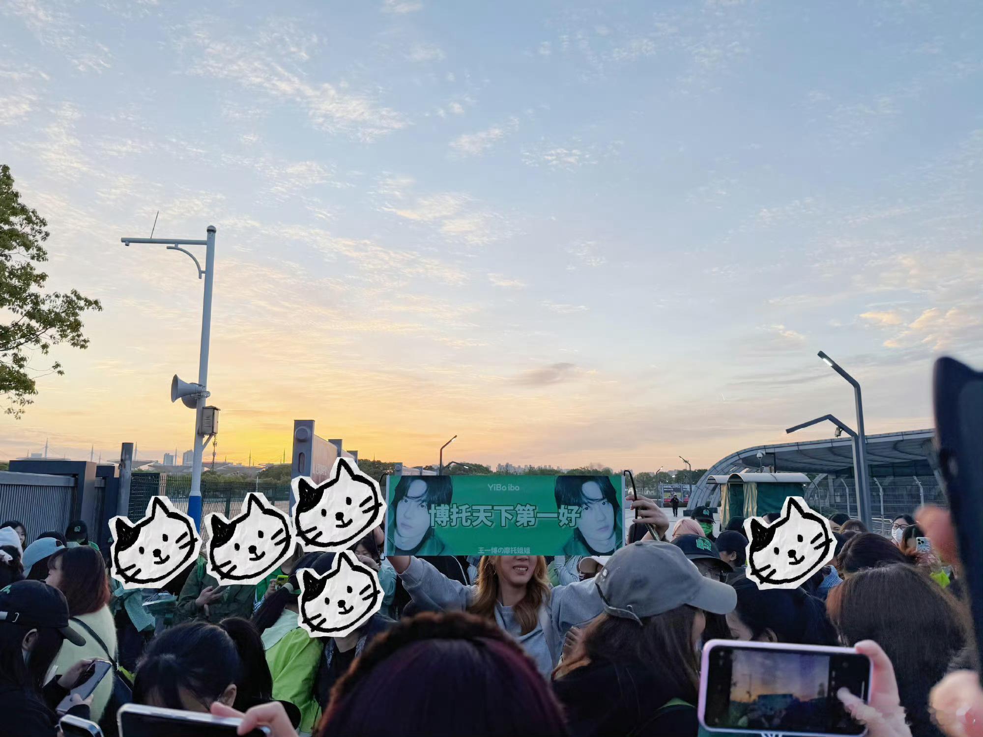 王一博今日赛场应援王一博今日赛场应援，85号好有排面[打call] ​​​