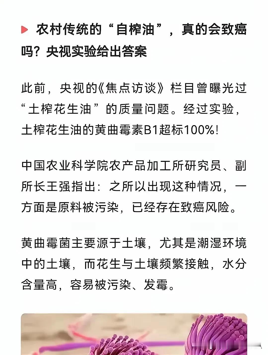 吃自榨油不安全？这话一出，恐怕得把不少人吓一跳。中国农科院专家说了，自榨油的原料