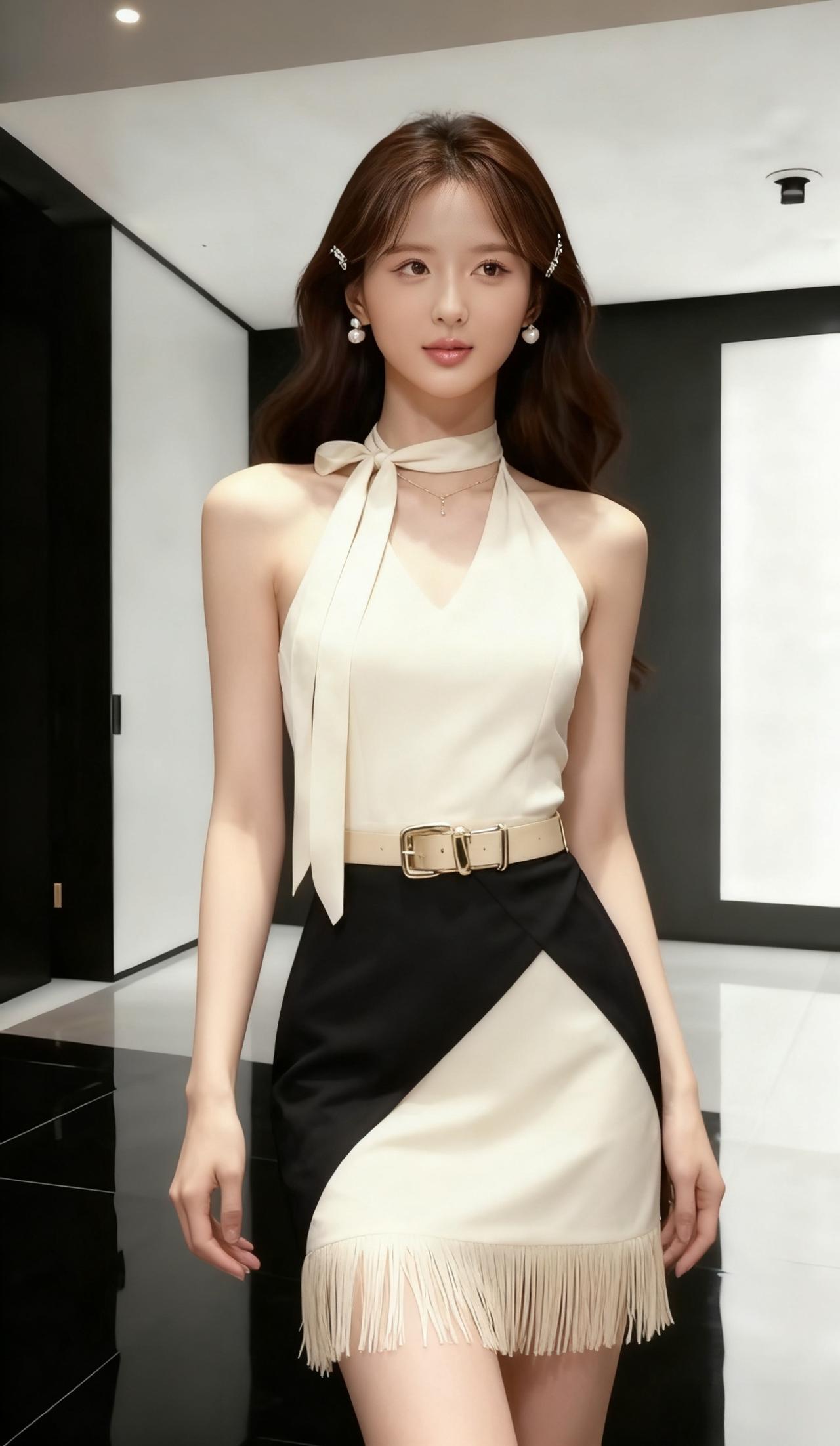 造型清甜又显贵，既有大小姐的娇俏感，又不失宴会场合的优雅得体。