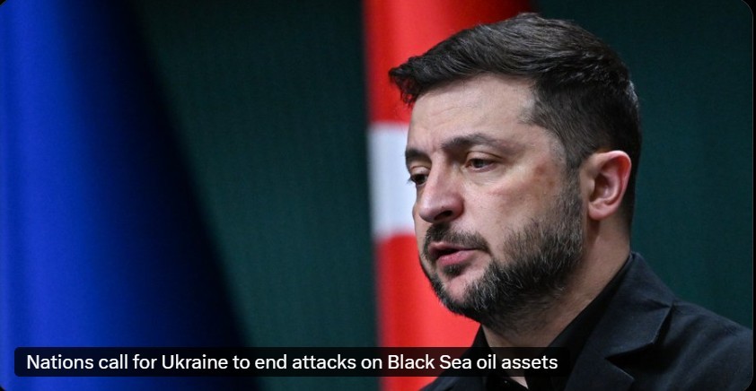 土耳其和哈萨克斯坦呼吁乌克兰停止对黑海石油设施的袭击。想知道他们是否敦促普京停止