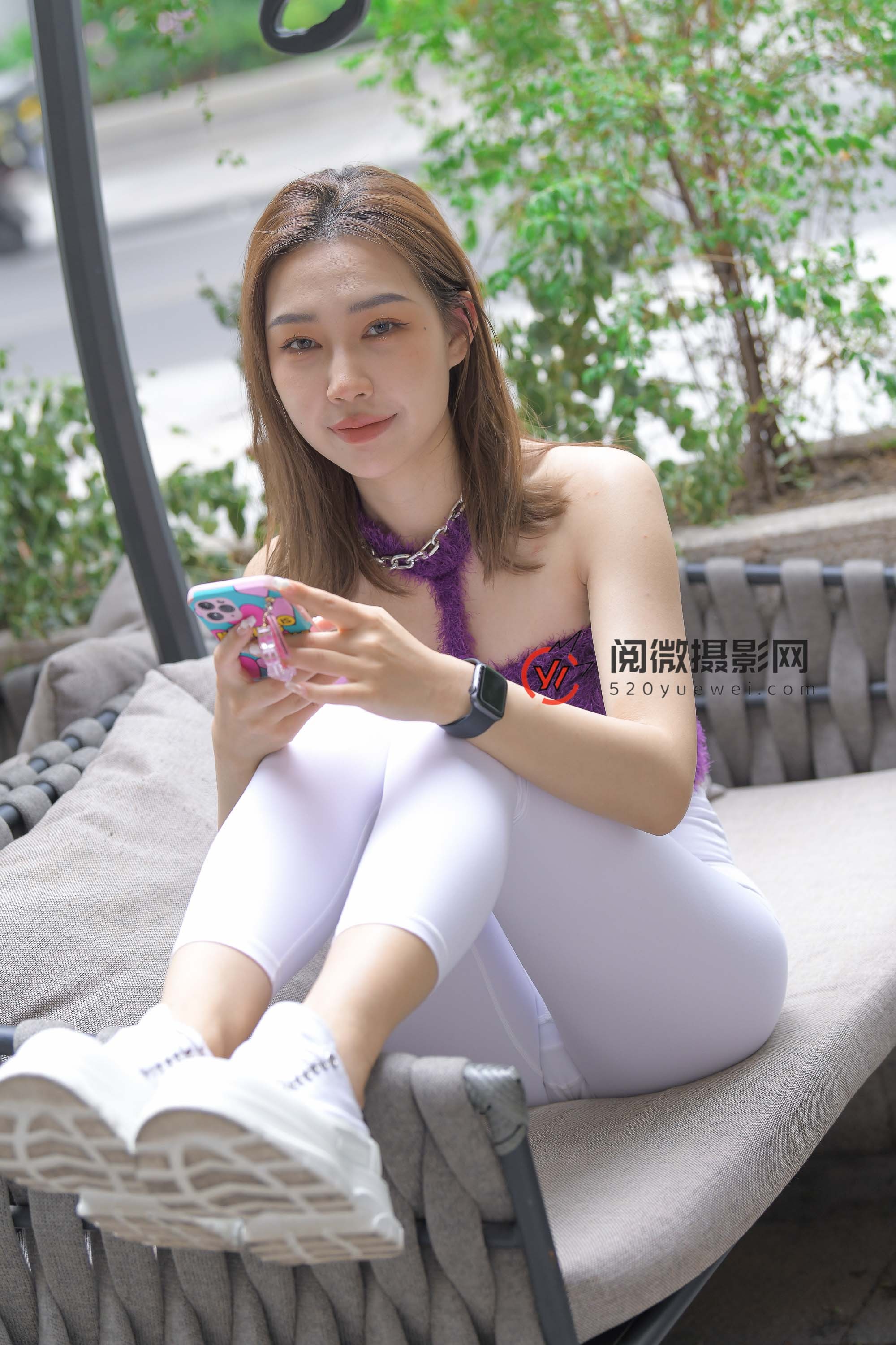 M1072 白色瑜伽裤 ​​​