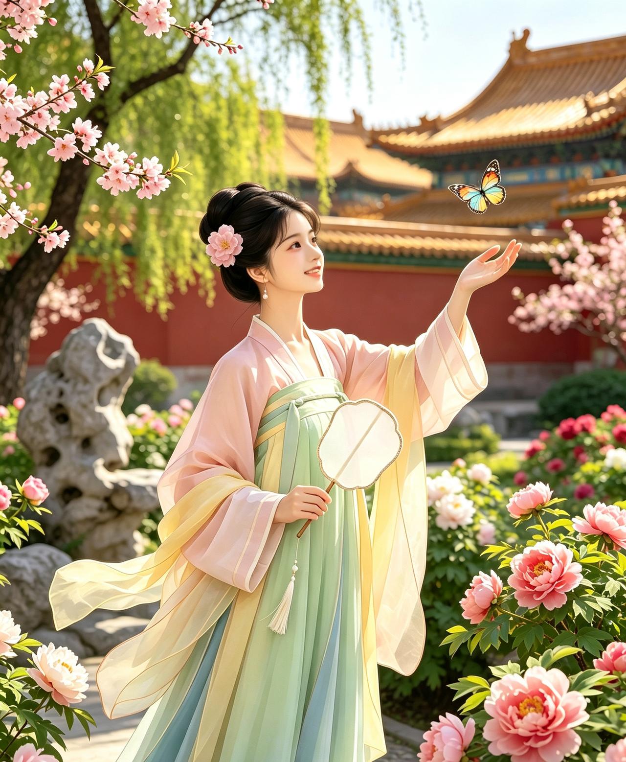 如果没有宫斗戏的话，女人在皇宫里生活的也算幸福，最少皇宫的风景那么美。