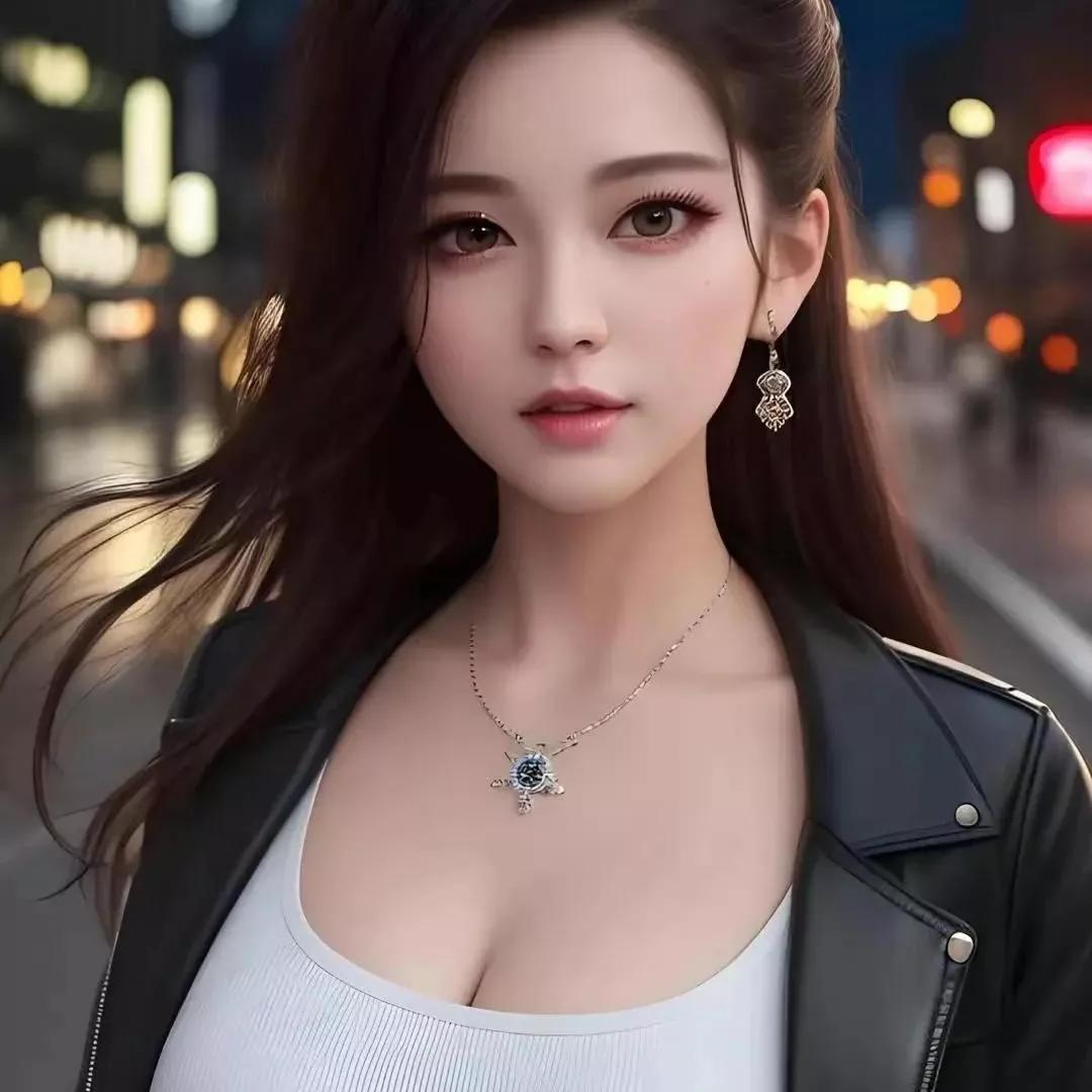 夜晚街头的时尚女郎，尽显优雅与魅力街头时尚女子 都市时尚女性 美女夜景 街角里的