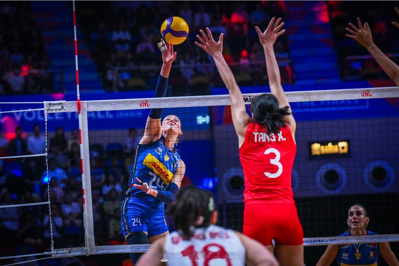 【国家女排联赛中国1-3意大利获第四】2026世界女排联赛中国女排vs意大利女排