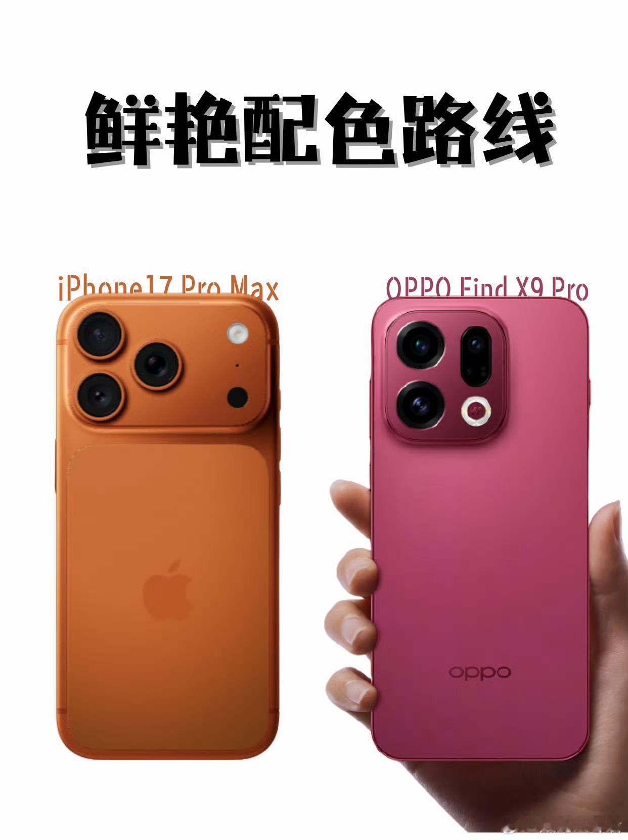 要我说OPPO Find X9 Pro比iPhone17PM好看，你说呢？ ​​