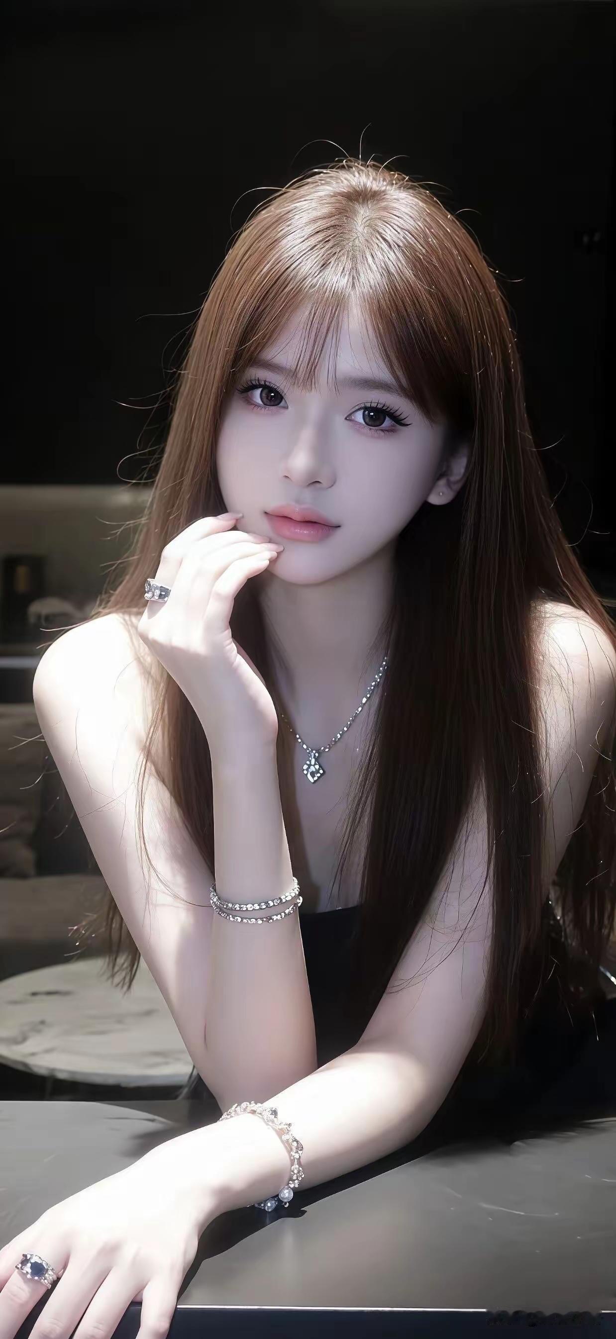 玉颜如花，静坐思量。