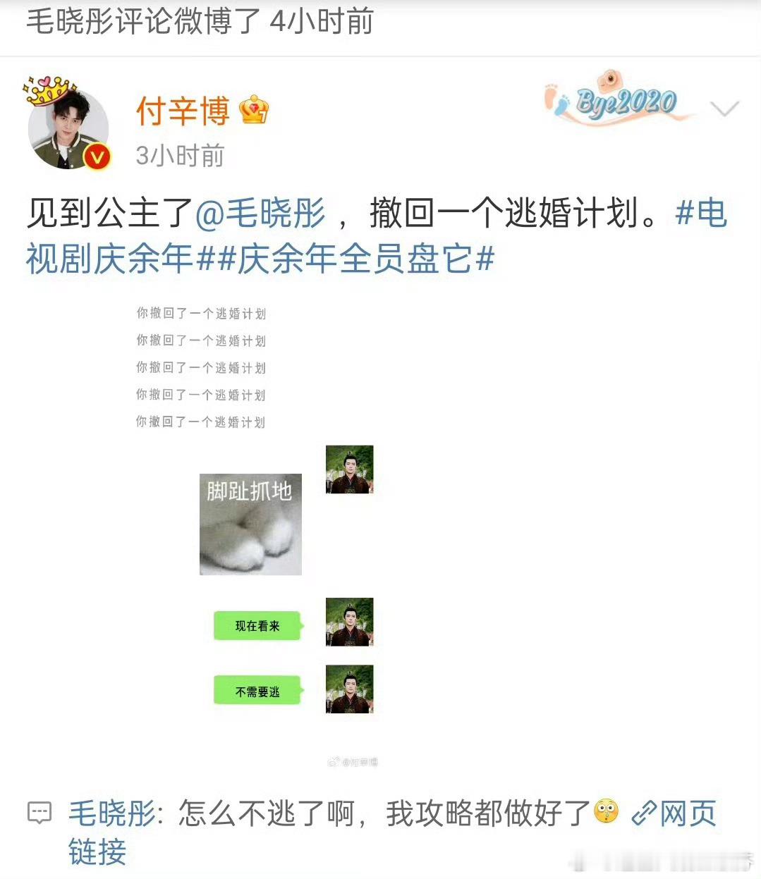 #毛晓彤付辛博大大方方营业# 目前看来，毛晓彤付辛博饰演的北齐大公主×大皇子大事