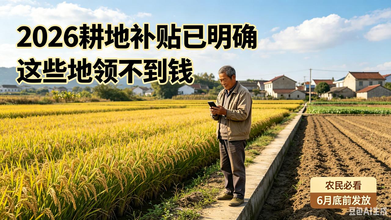 2026耕地补贴发放已定，这些地一分钱都领不到
 
不少种地的老乡最近都在打听耕
