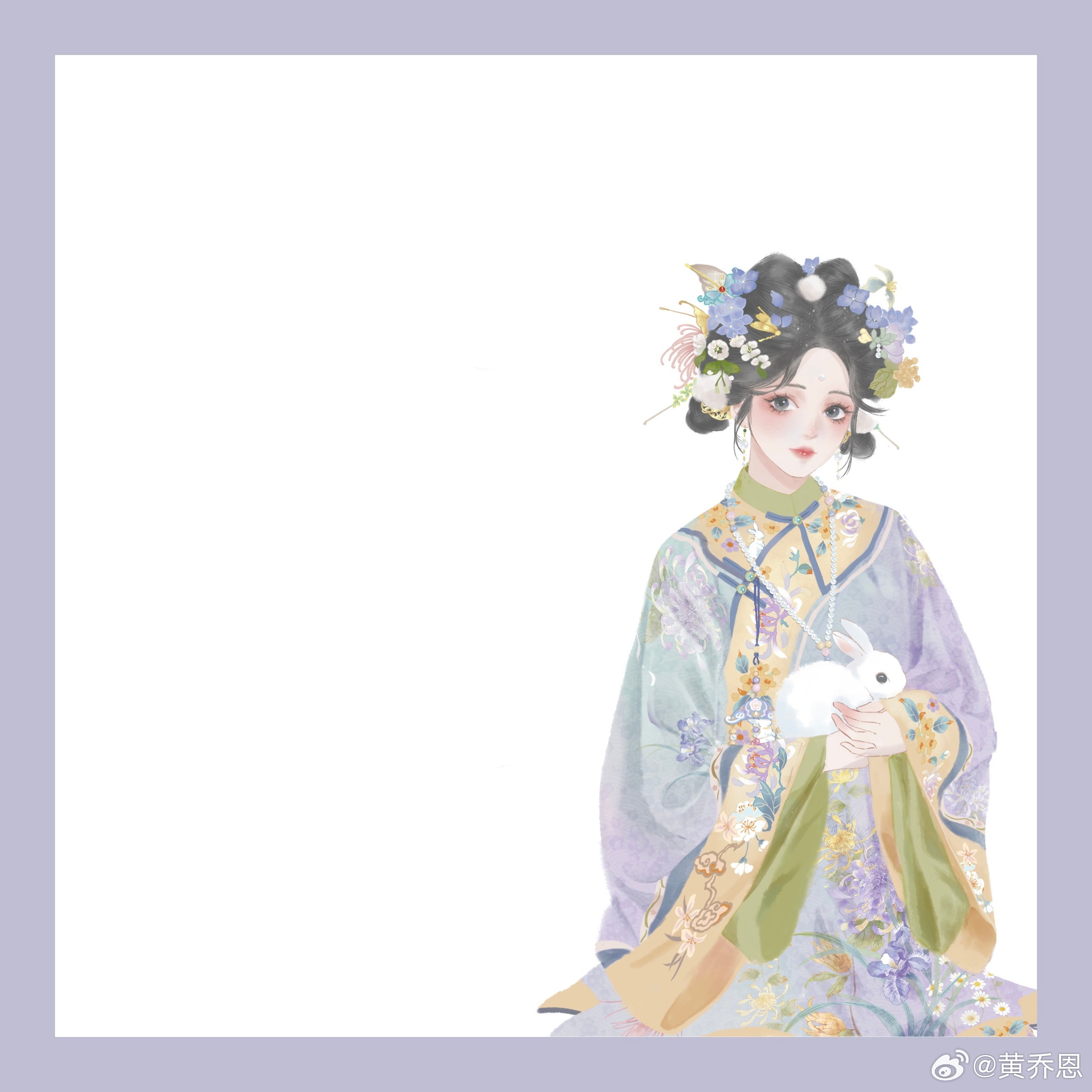 今年的中秋清汉女好美好美  马上安排了个插画立绘，时间来得及的话做个随赠便利贴小