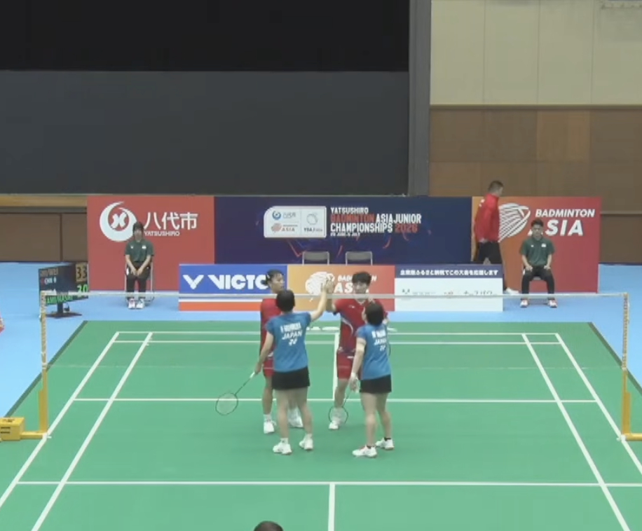 2026年羽毛球亚青赛 小组赛B组：中国🇨🇳 vs 🇯🇵日本第一盘：33