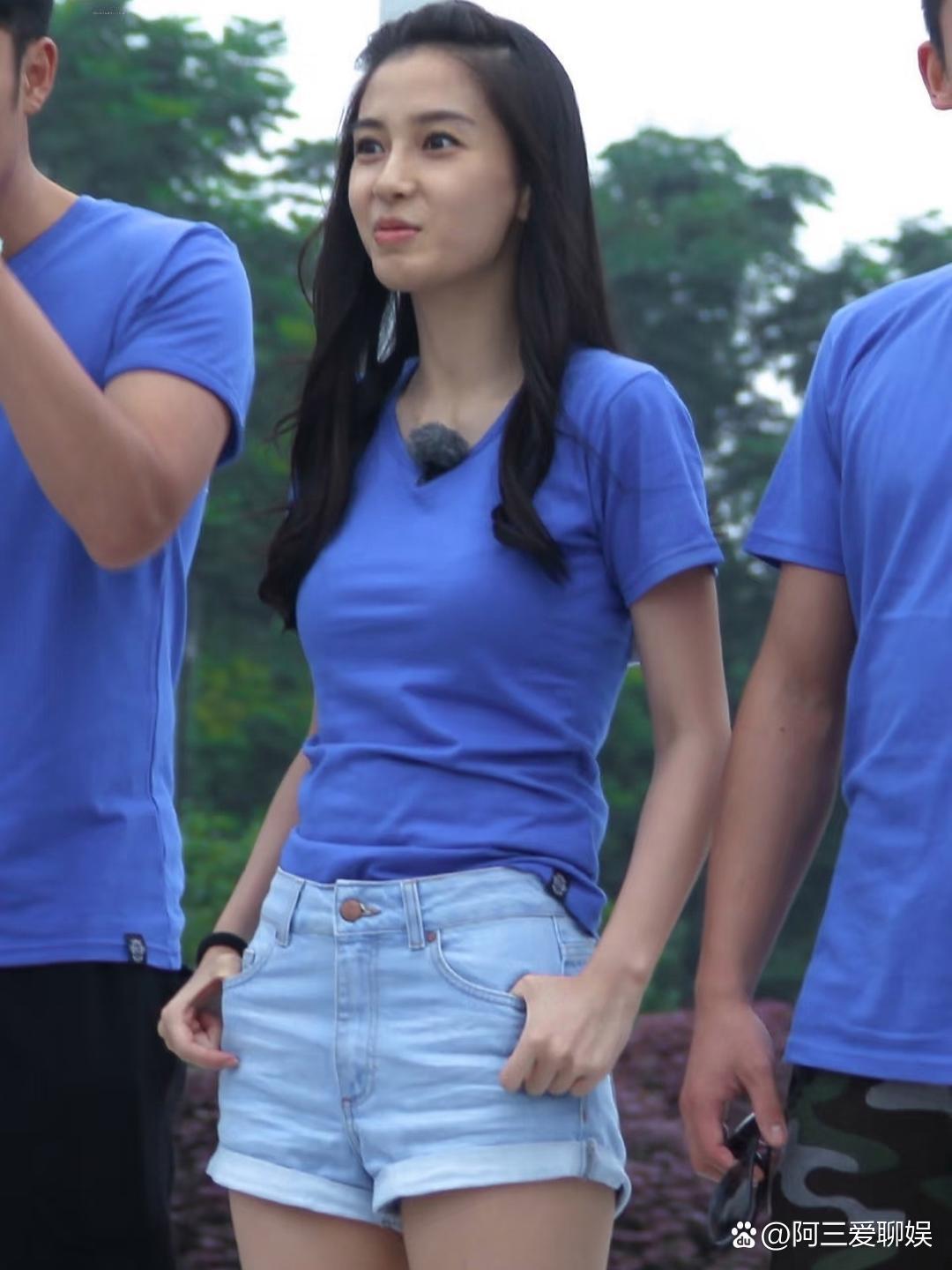 当年录制跑男时期的杨颖Angelababy 