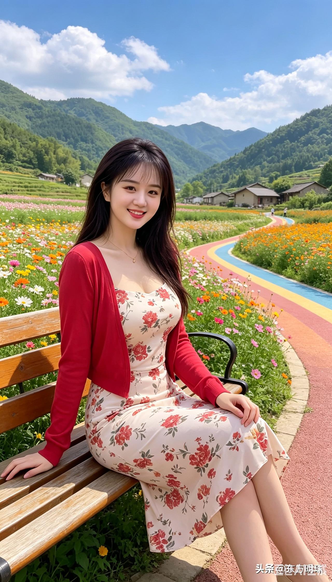 抽空跑一趟近郊山谷，意外撞见一片彩色花海
 
这周不想宅在家里刷手机，我临时喊上