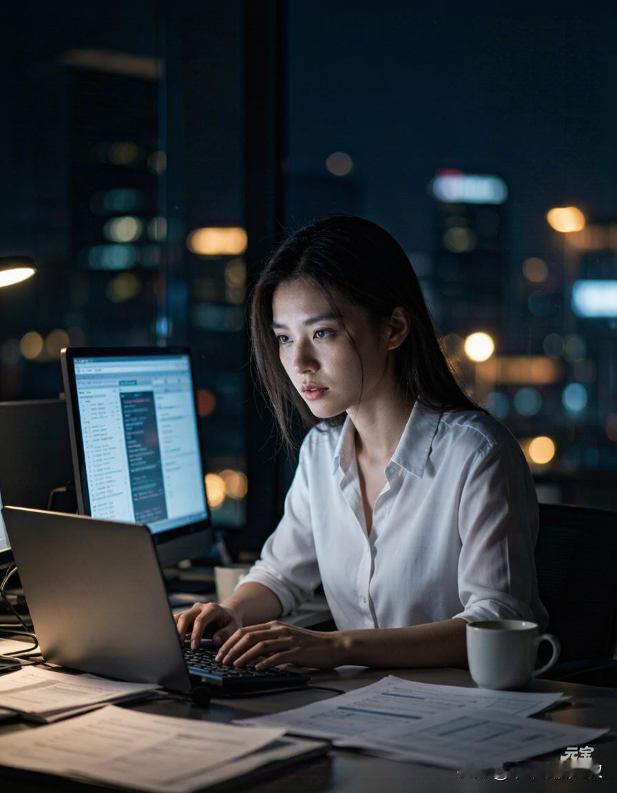 窗外的夜色浓得像化不开的墨，凌晨一点的办公室只剩键盘敲击声和鼠标轻响。

我盯着