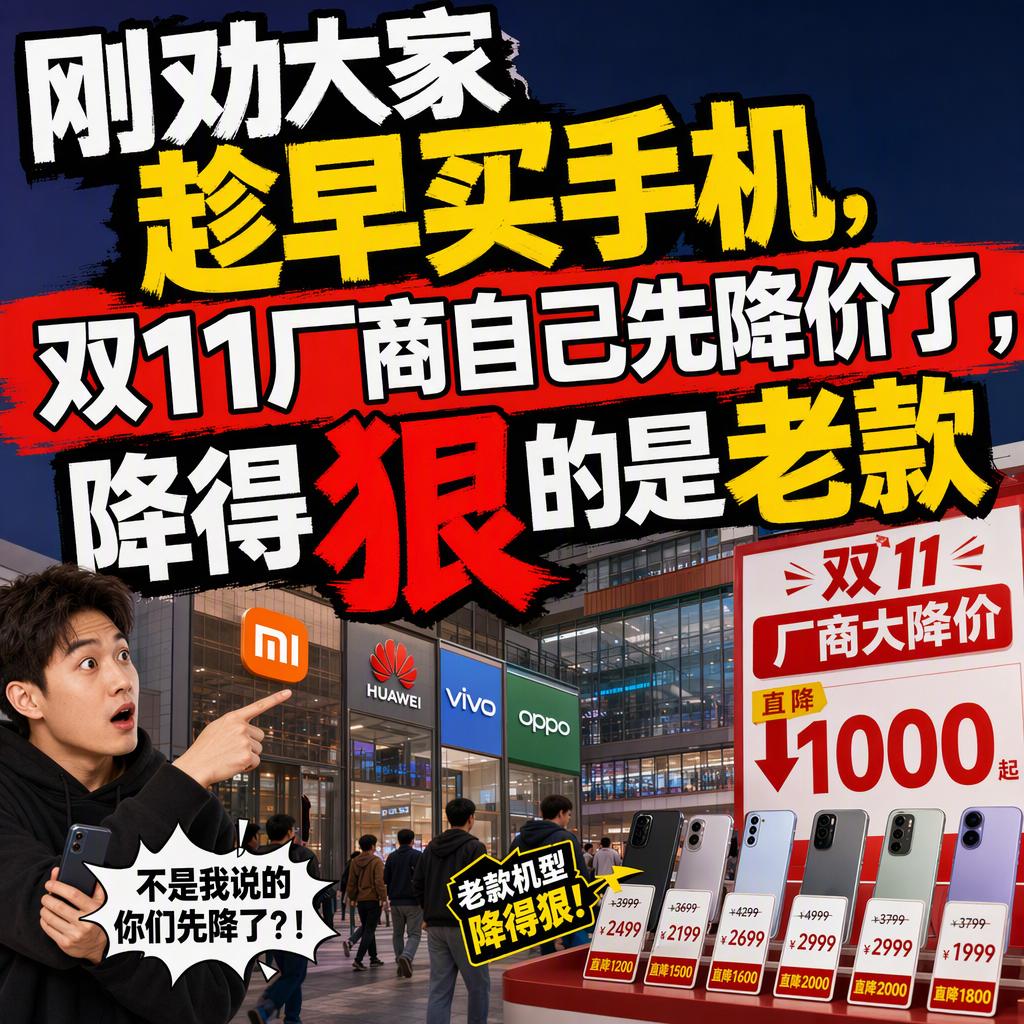 双11手机降价：厂商说的和做的，是两回事
先抛出结论：嘴上喊涨价、手上搞降价，这