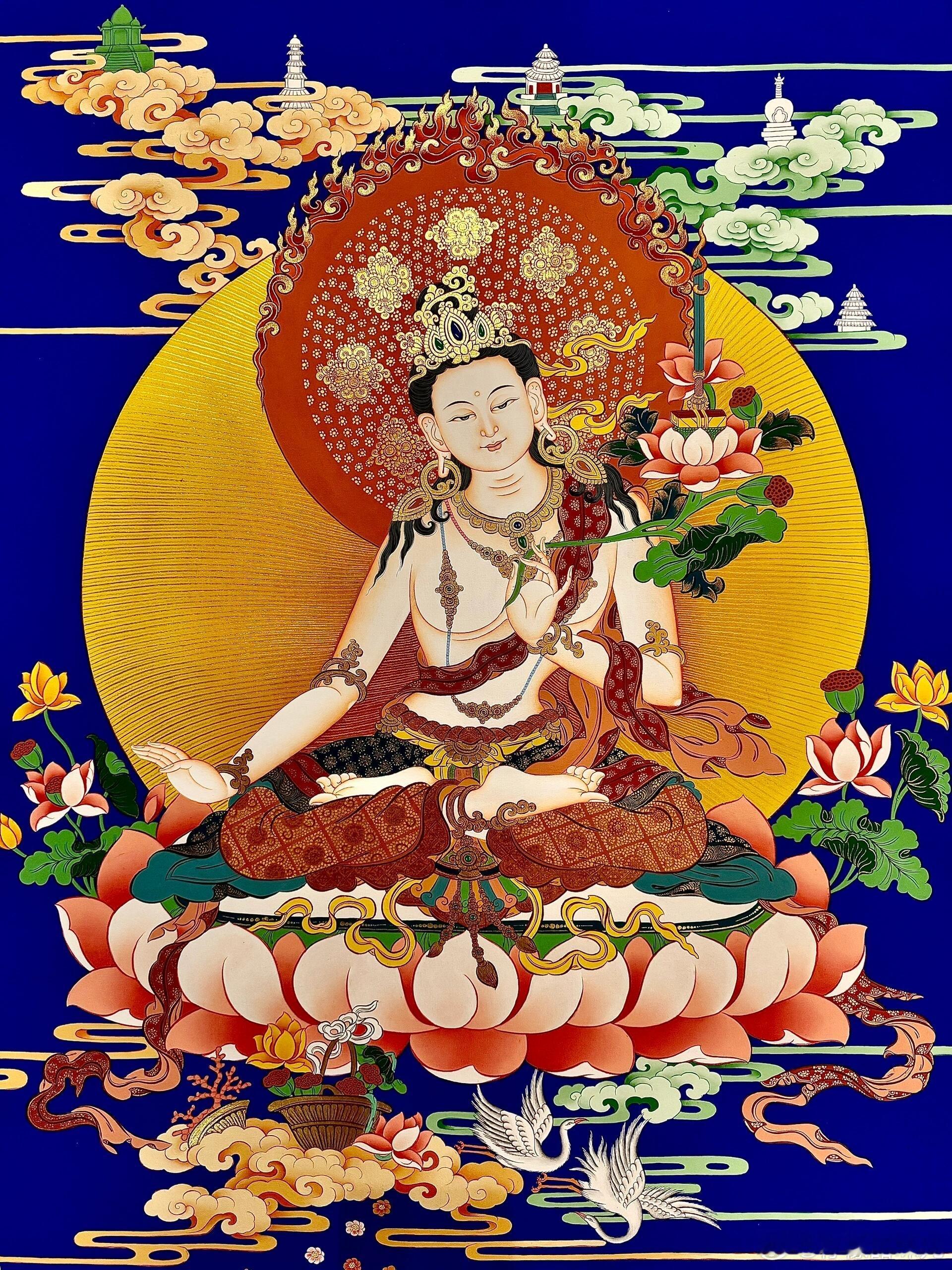 遇见文殊菩萨快许愿，福随智长，所愿皆所成！ ​​​