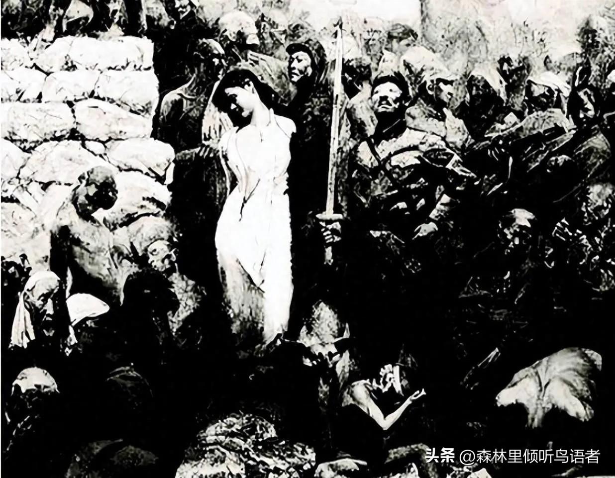 1937年，在鹤立镇日本宪兵队的电线杆上绑着一个美丽的女人，日军对她实施了惨无人