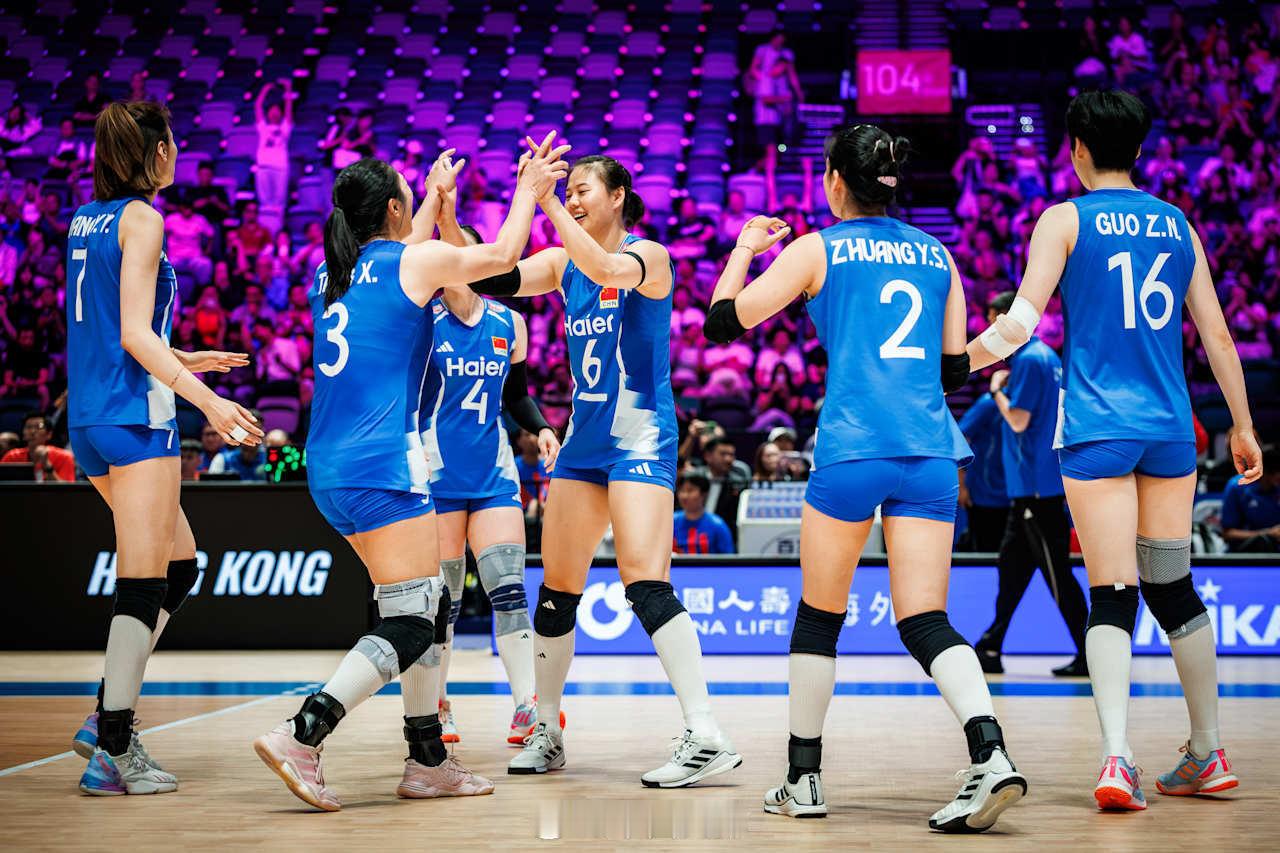 2026年世界女排联赛 中国香港站，中国女排vs多米尼加女排，中国女排 25-2