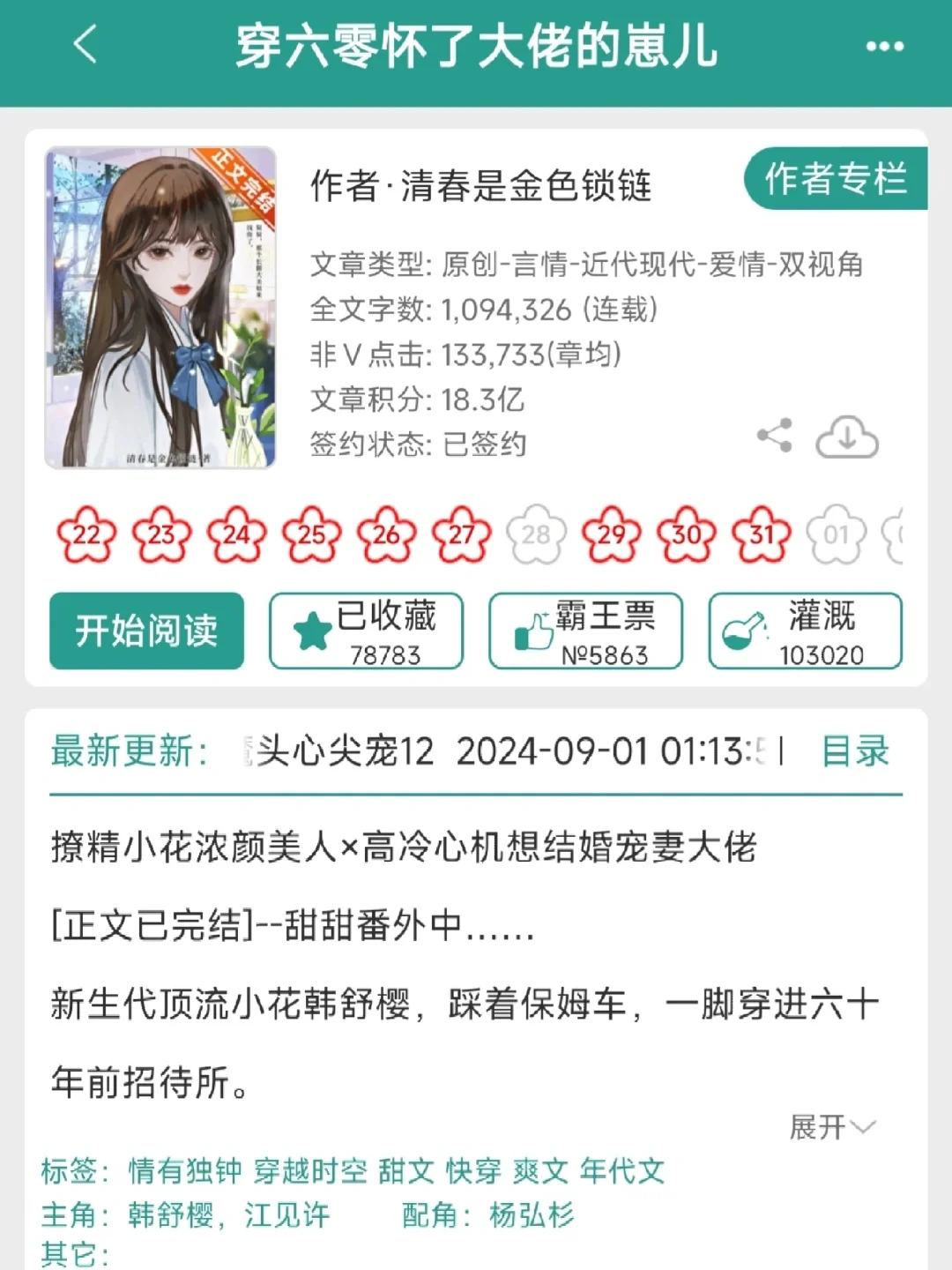 推文《穿六零怀了大佬的崽》8.0