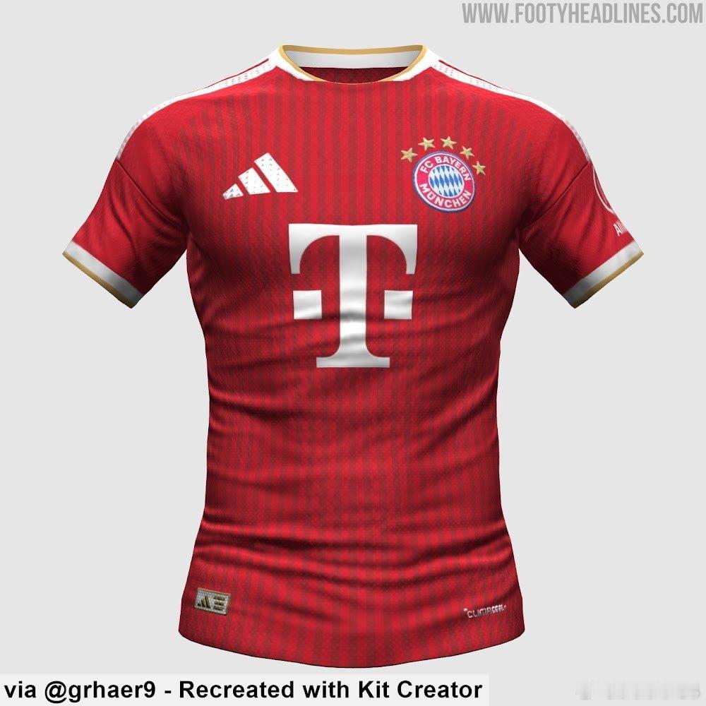 🚨🚨🚨一張據稱是拜仁慕尼黑 2026-2027 賽季主場球衣的圖片（左圖）