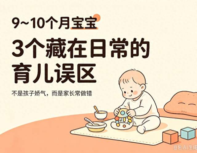 9～10个月宝宝：3个高频日常育儿误区，很多家长天天做错