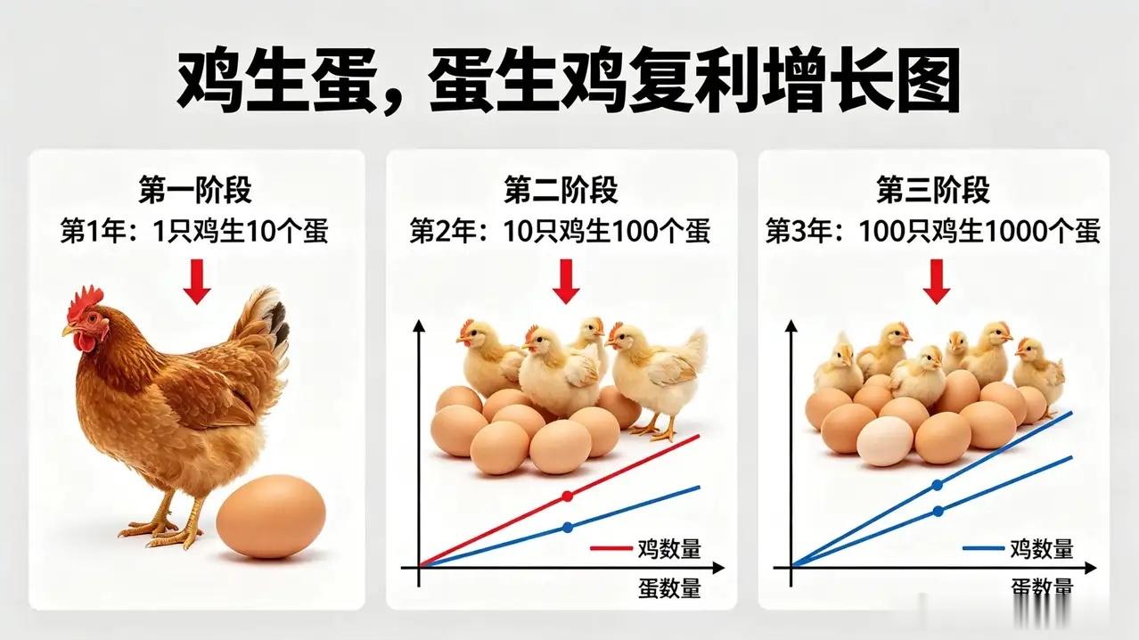 复利是靠股数堆出来的财富的本质是股权，企业的本质是分红，复利的本质是股权数量，股