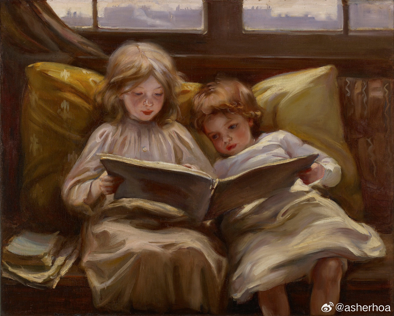 西洋历史文化鱼缸 加拿大印象派画家Laura Muntz Lyall (1860