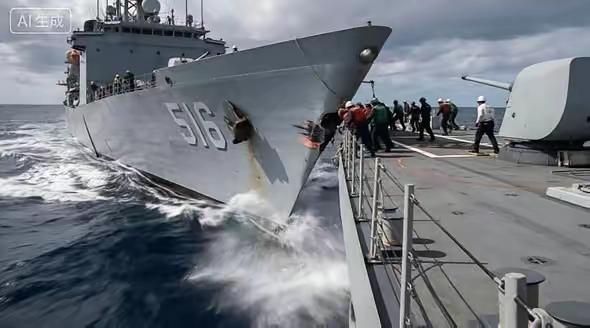 美国两个军舰竟然能相撞。
        游游乐场上有碰碰车，即使双方碰上也没事