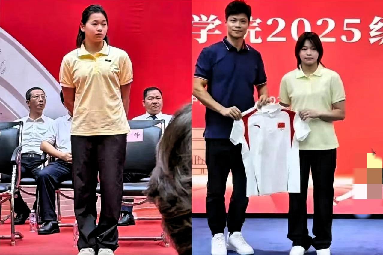 总感觉全红婵开学不太对劲！

本以为奥运冠军进校园，怎么也得有专车、绿色通道这些