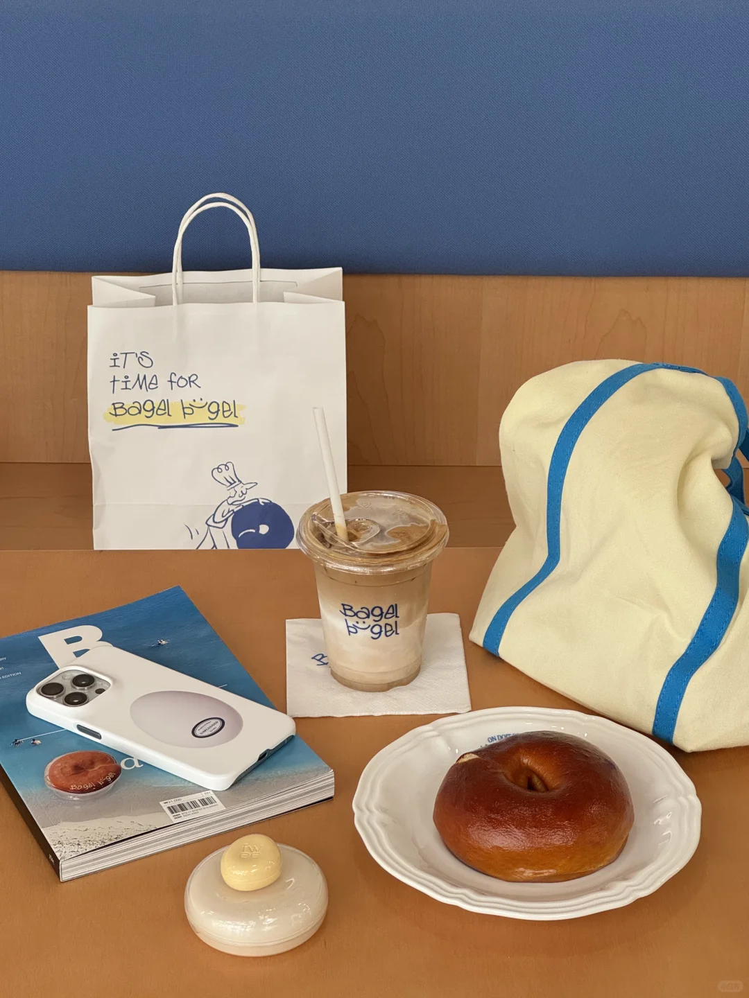 北京新开的贝果店🥯好喜欢🥹巨韩！！！